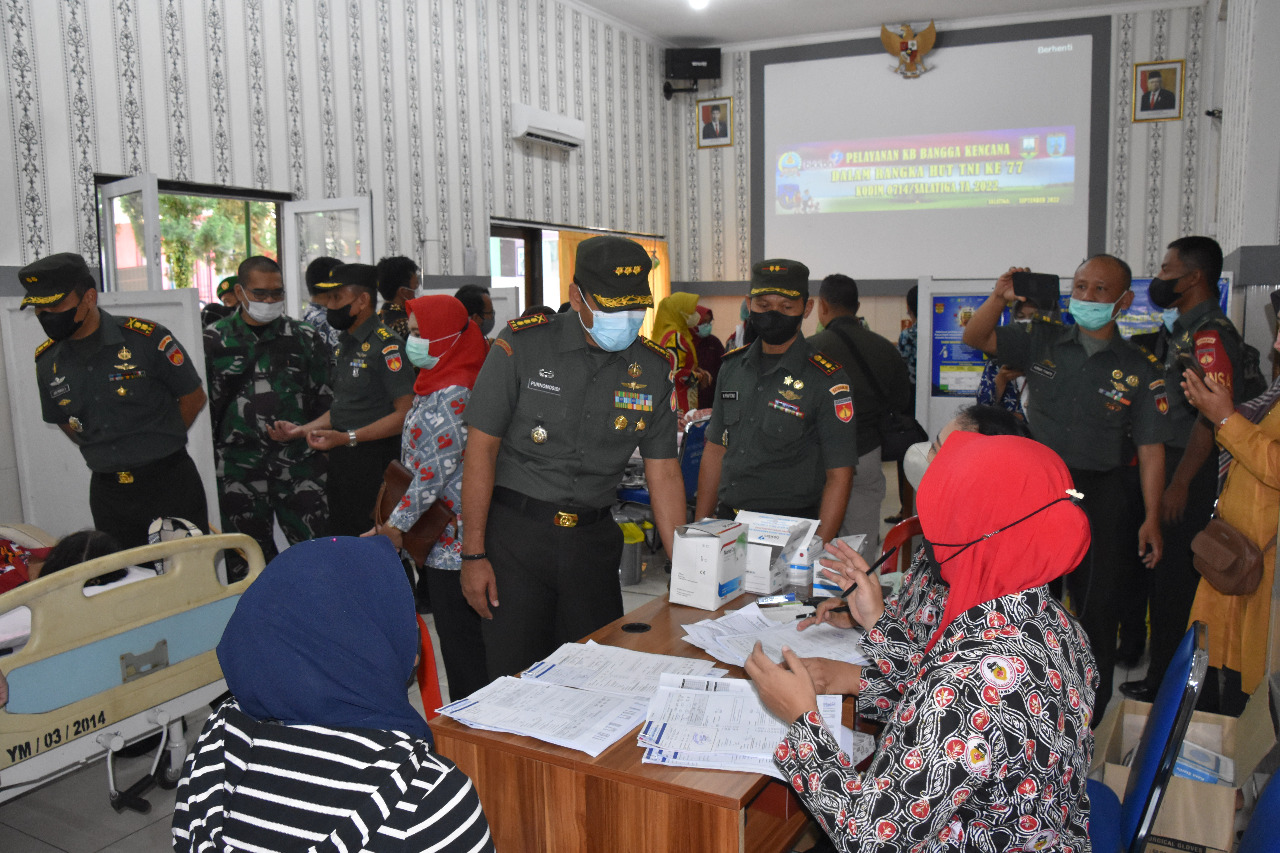 Danrem 073/MKT Kunjungi Peserta KB Kes Yang Digelar  RS Tk. IV dr. Asmir Salatiga